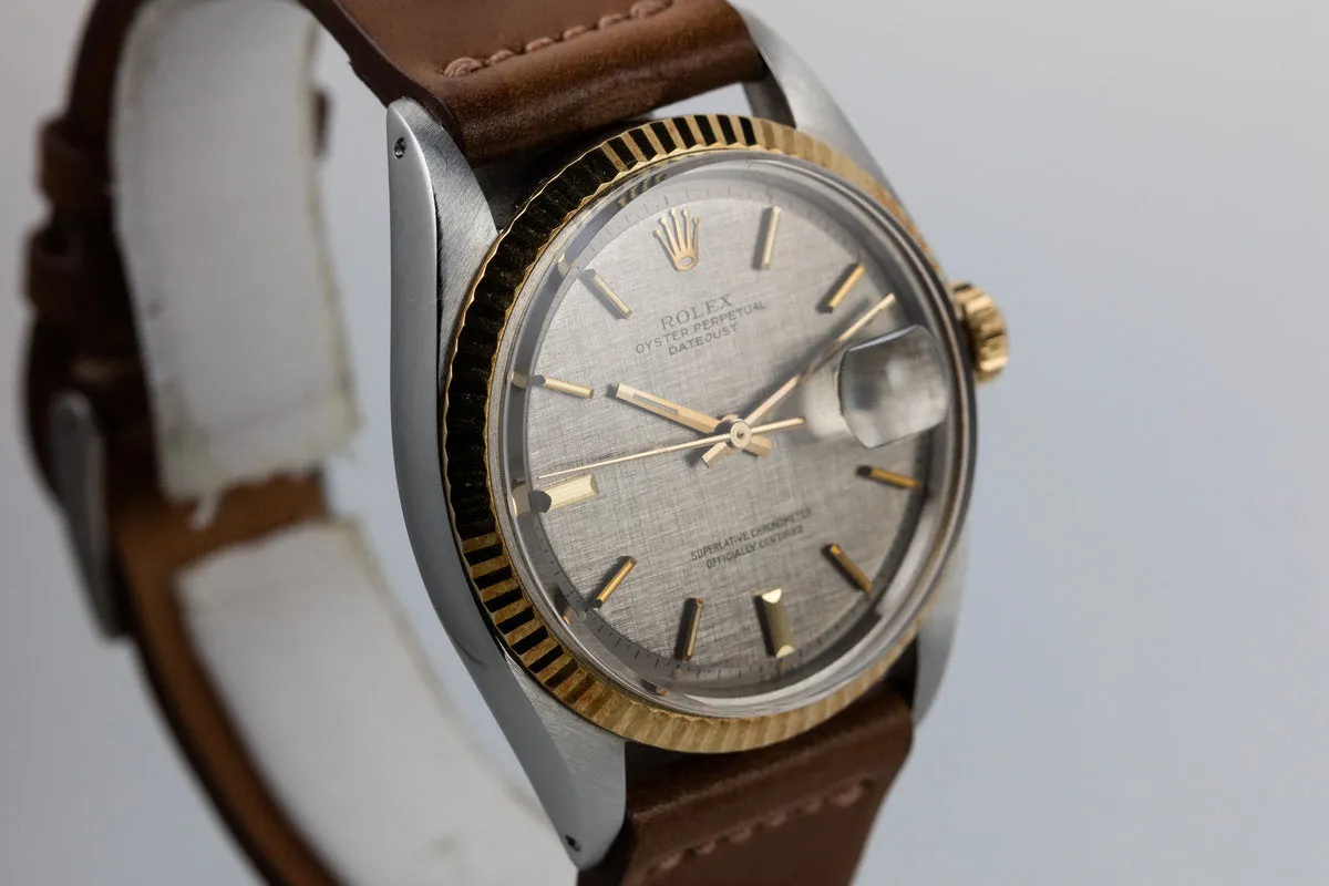 1971 Rolex Two Tone DateJust 1601 Linen Dial