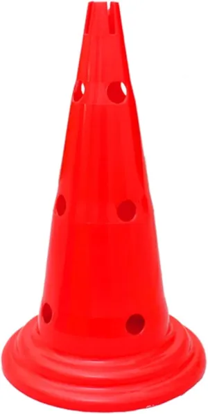 Agility Training Cone Football Training Sports Cones, 50cm Agility Obstacle Cone, Indoor and Outdoor Activities Game Toys (Color : Red, Size : 5pcs)