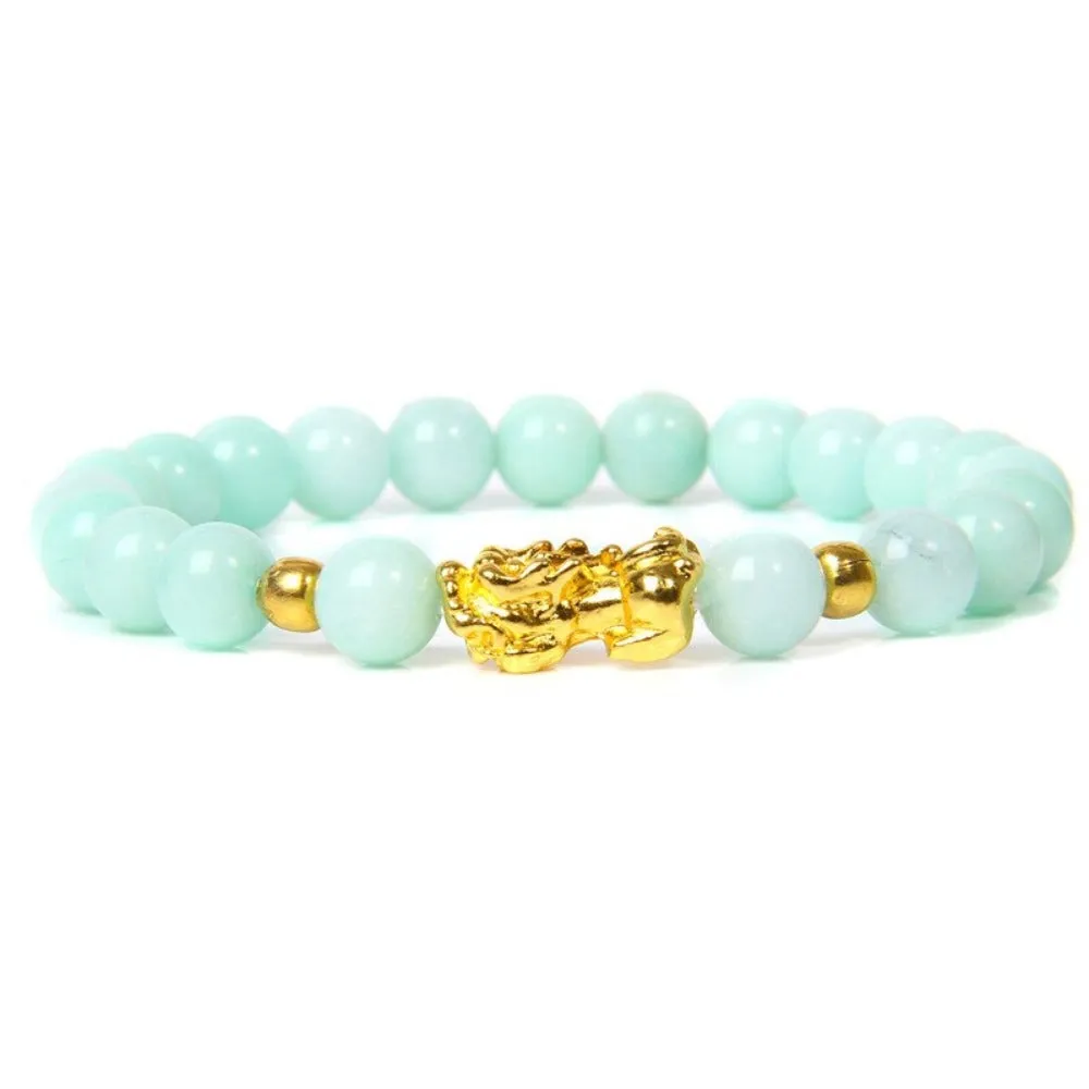 beaded bracelets buddhism feng shui gemstone beads charm bracelets ✈️ free.shipping