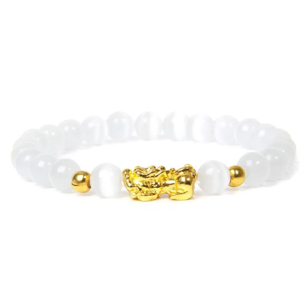 beaded bracelets buddhism feng shui gemstone beads charm bracelets ✈️ free.shipping