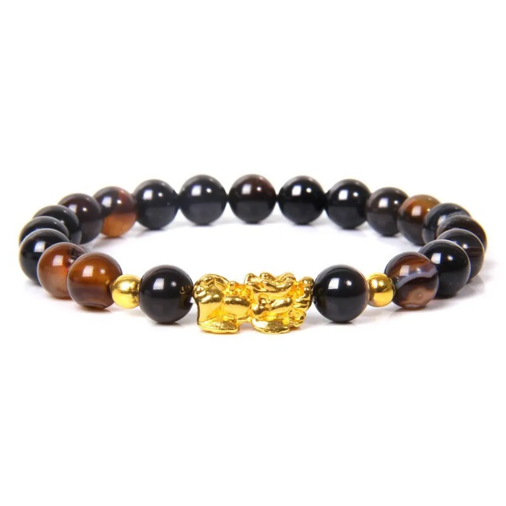 beaded bracelets buddhism feng shui gemstone beads charm bracelets ✈️ free.shipping