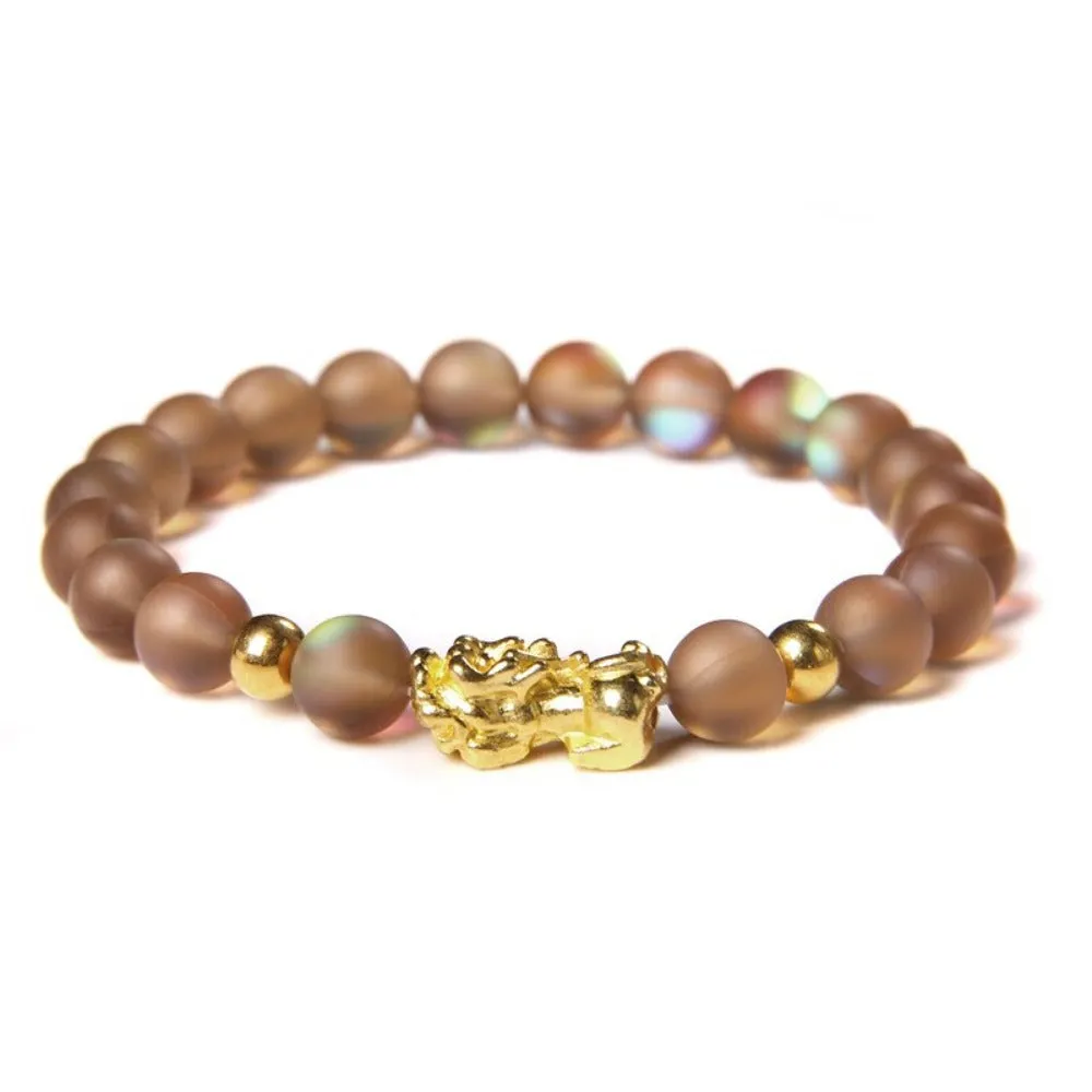 beaded bracelets buddhism feng shui gemstone beads charm bracelets ✈️ free.shipping