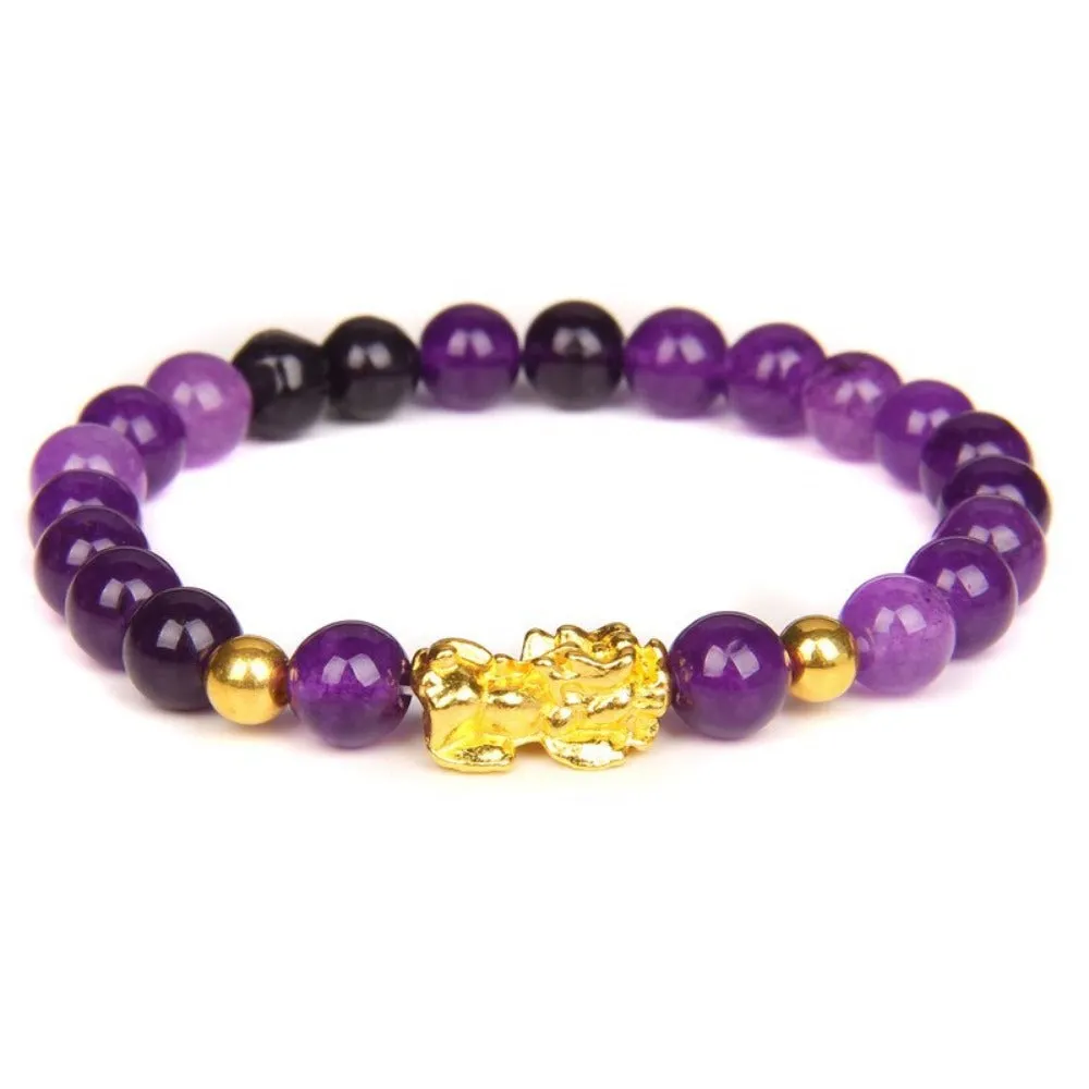 beaded bracelets buddhism feng shui gemstone beads charm bracelets ✈️ free.shipping
