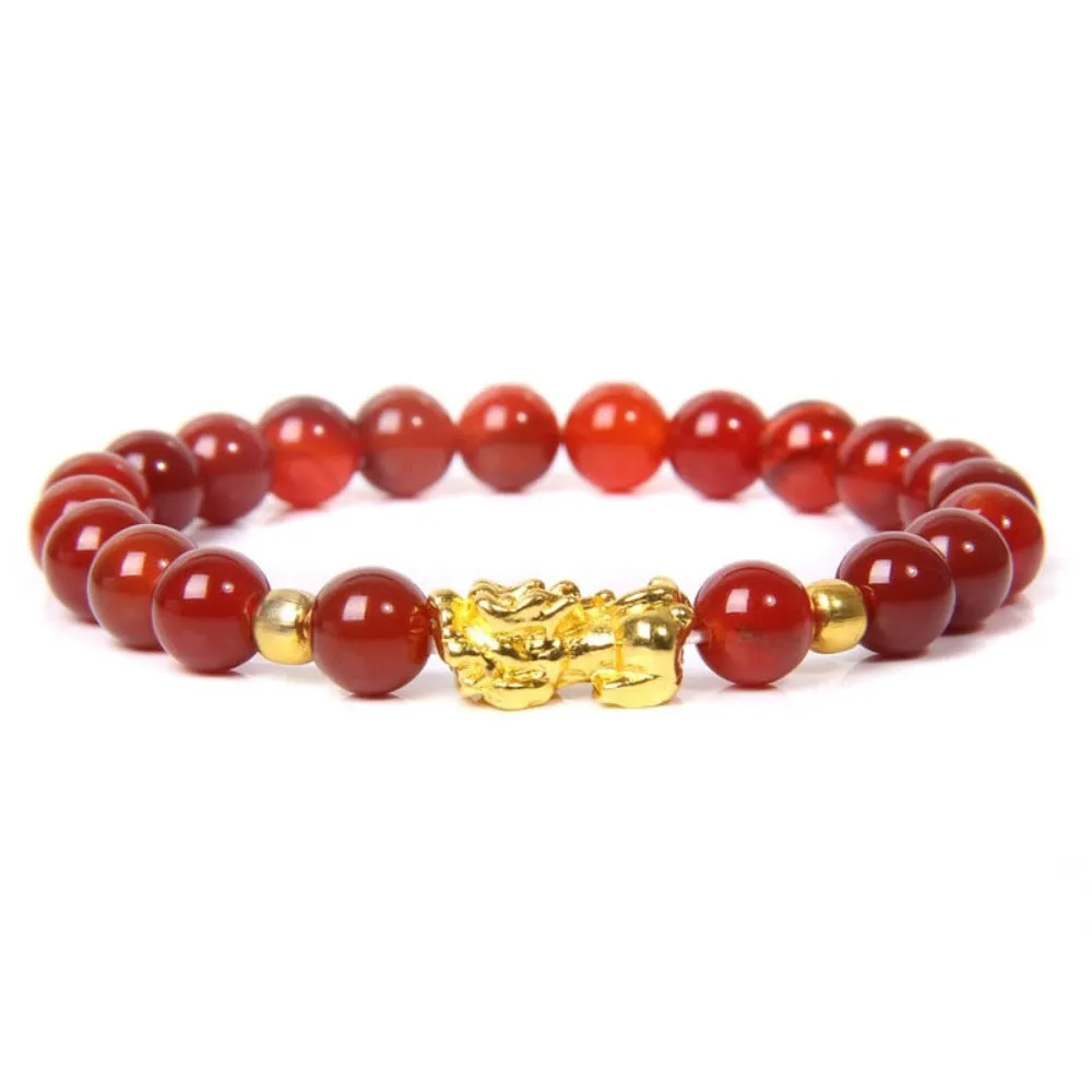 beaded bracelets buddhism feng shui gemstone beads charm bracelets ✈️ free.shipping