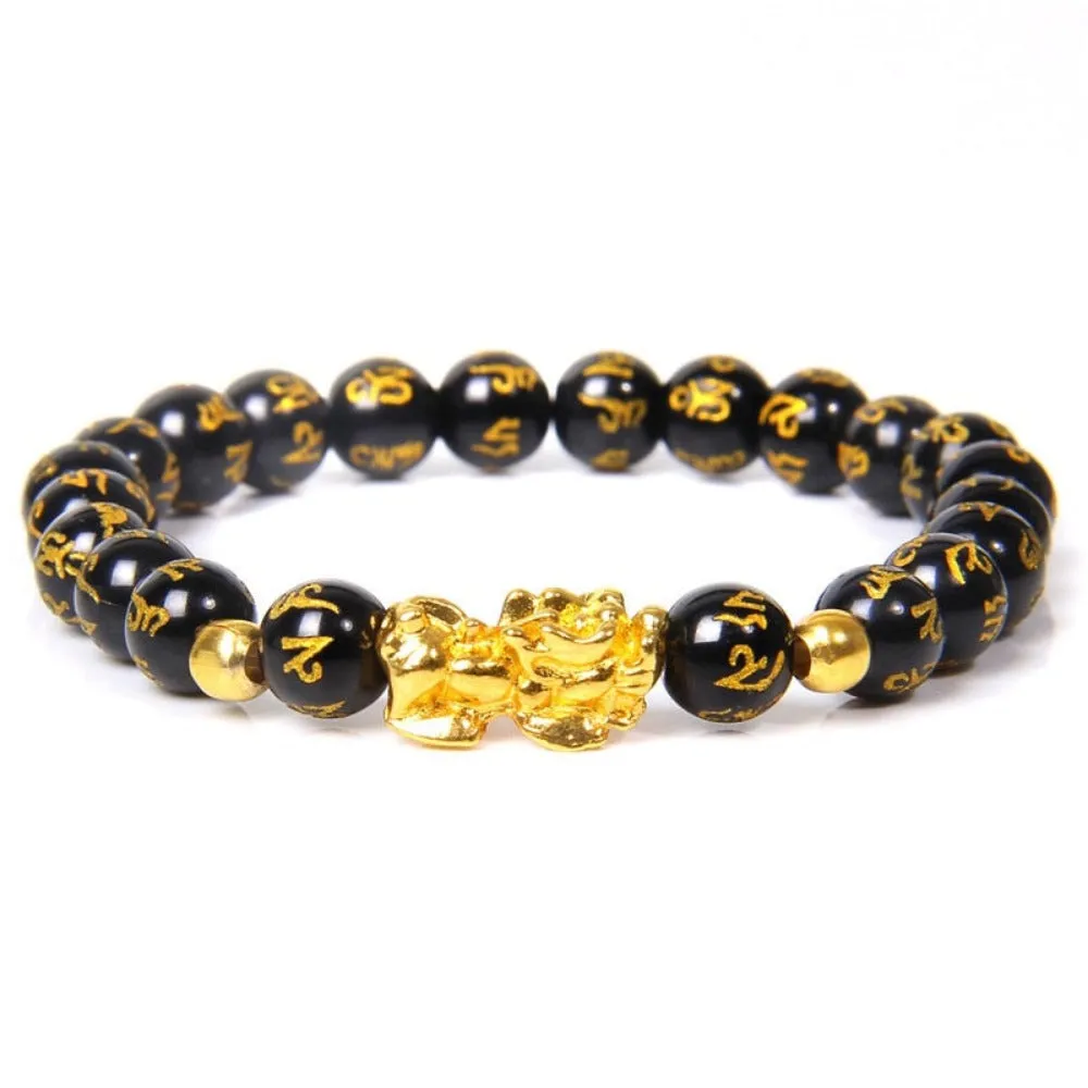 beaded bracelets buddhism feng shui gemstone beads charm bracelets ✈️ free.shipping