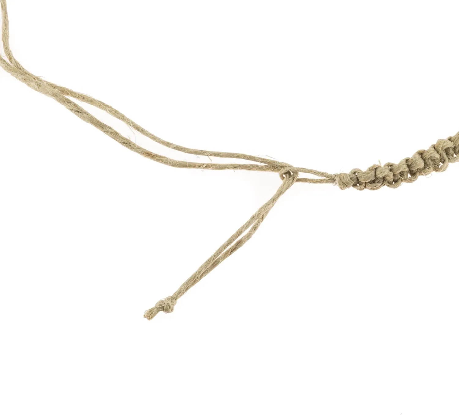 BlueRica Hemp Anklet with Fimo Flowers