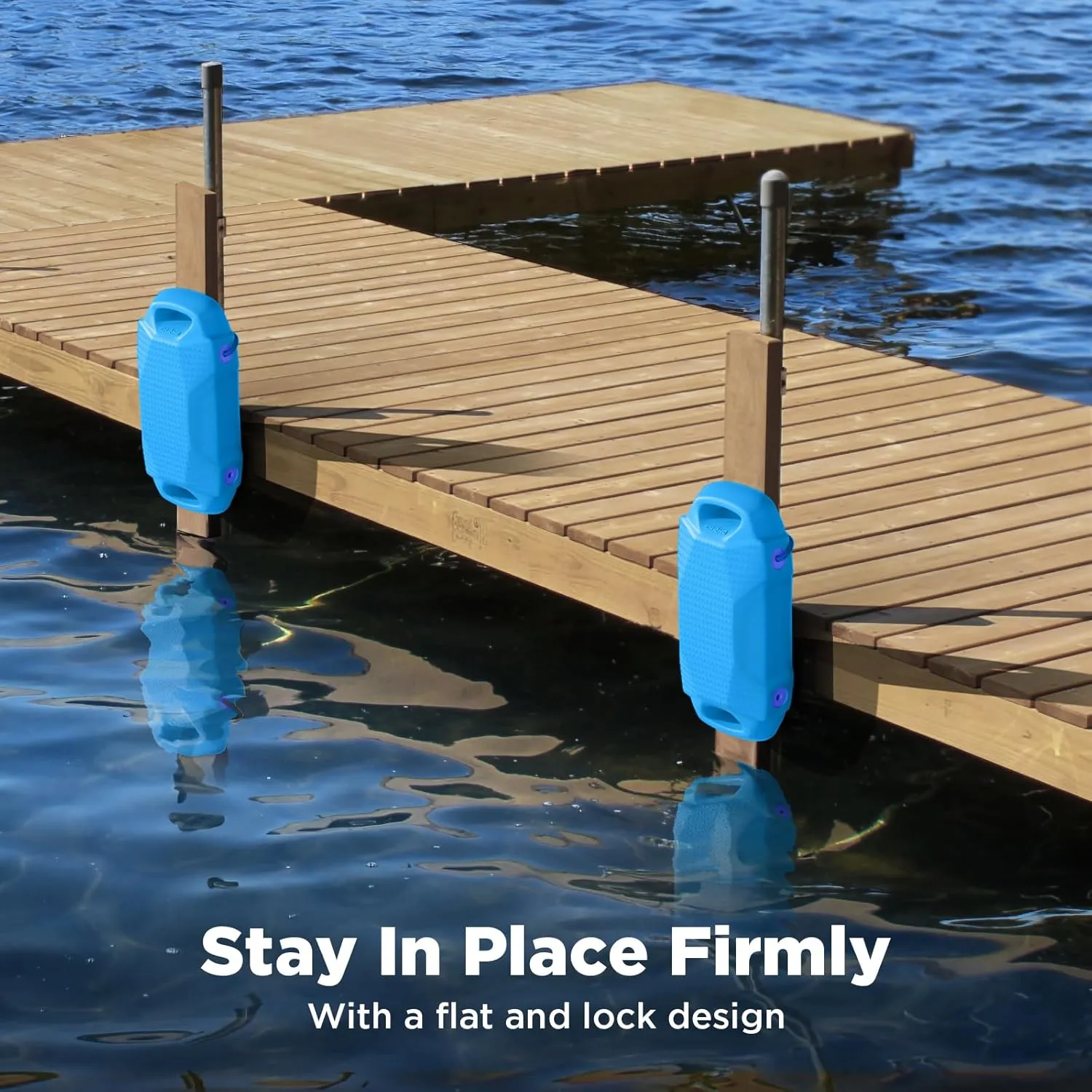 Boat Fenders, Boat Bumpers for Docking, EVA Pontoon Bumpers with Integrated Locking Rope, Fit for Bass, Ski, Bowriders and Fishing Boats