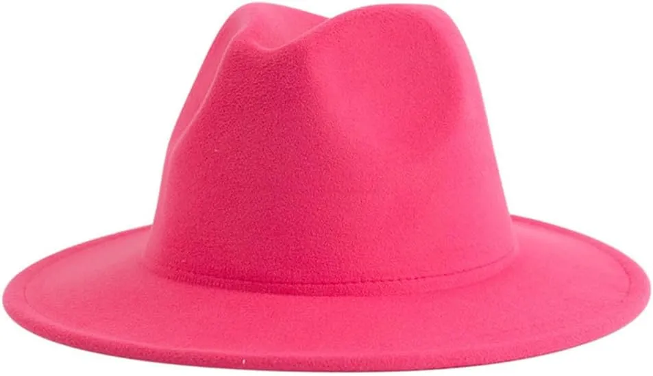 Fedora Hat for Women Men Wide Brim Panama Hats Jazz Cap Trendy Formal Wedding Masquerade Party Decoration