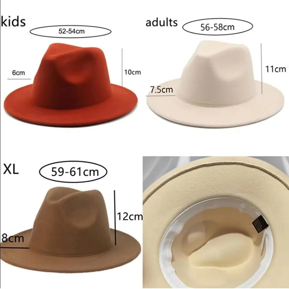 Fedora Hat for Women Men Wide Brim Panama Hats Jazz Cap Trendy Formal Wedding Masquerade Party Decoration