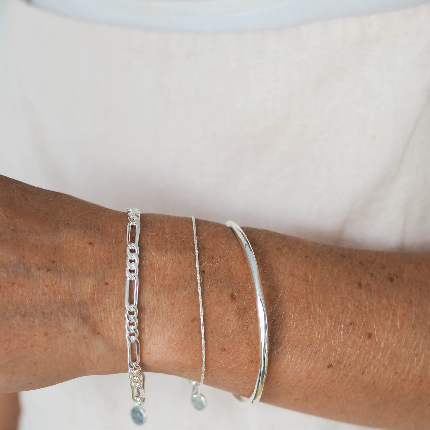 High Line Fine Chain Bracelet - Silver