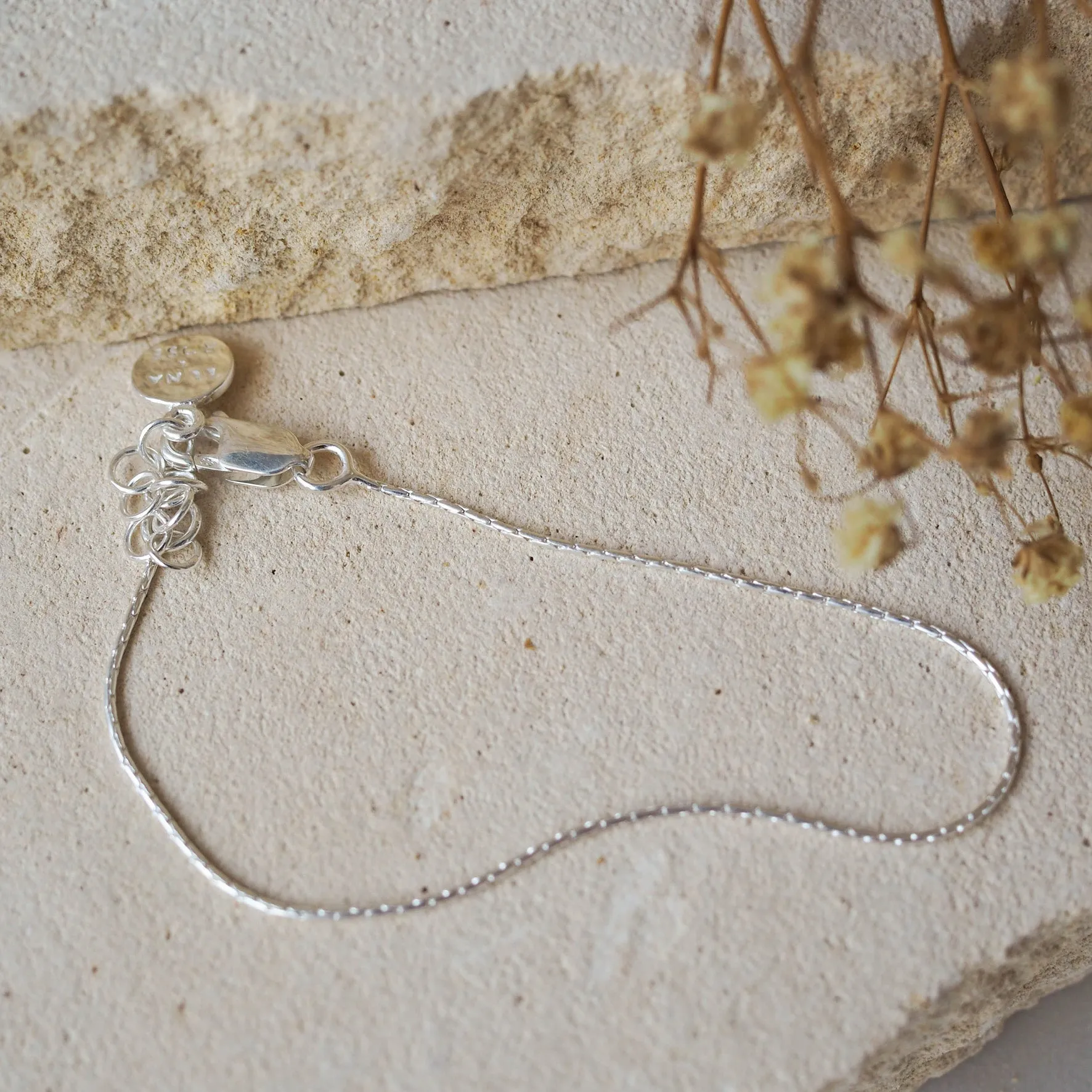 High Line Fine Chain Bracelet - Silver