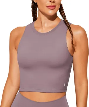Natural Feelings Nudi Sports Bras for Women Removable Padded Yoga Tank Tops Sleeveless Fitness Workout Crop Tops