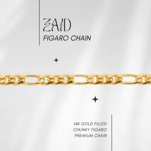 NEW Zaid Premium Figaro Chain in 14k Gold Filled // RESERVATION  for IN-PERSON Permanent Jewelry (Copy) (Copy)