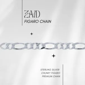 NEW Zaid Premium Figaro Chain in Sterling // RESERVATION  for IN-PERSON Permanent Jewelry (Copy)