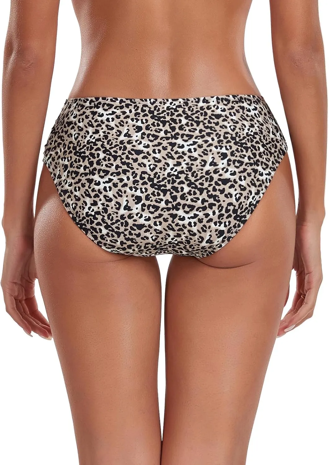 Ocean Blues Women's Ruched Sides Bikini Bottom Full Coverage Bikini Bottom