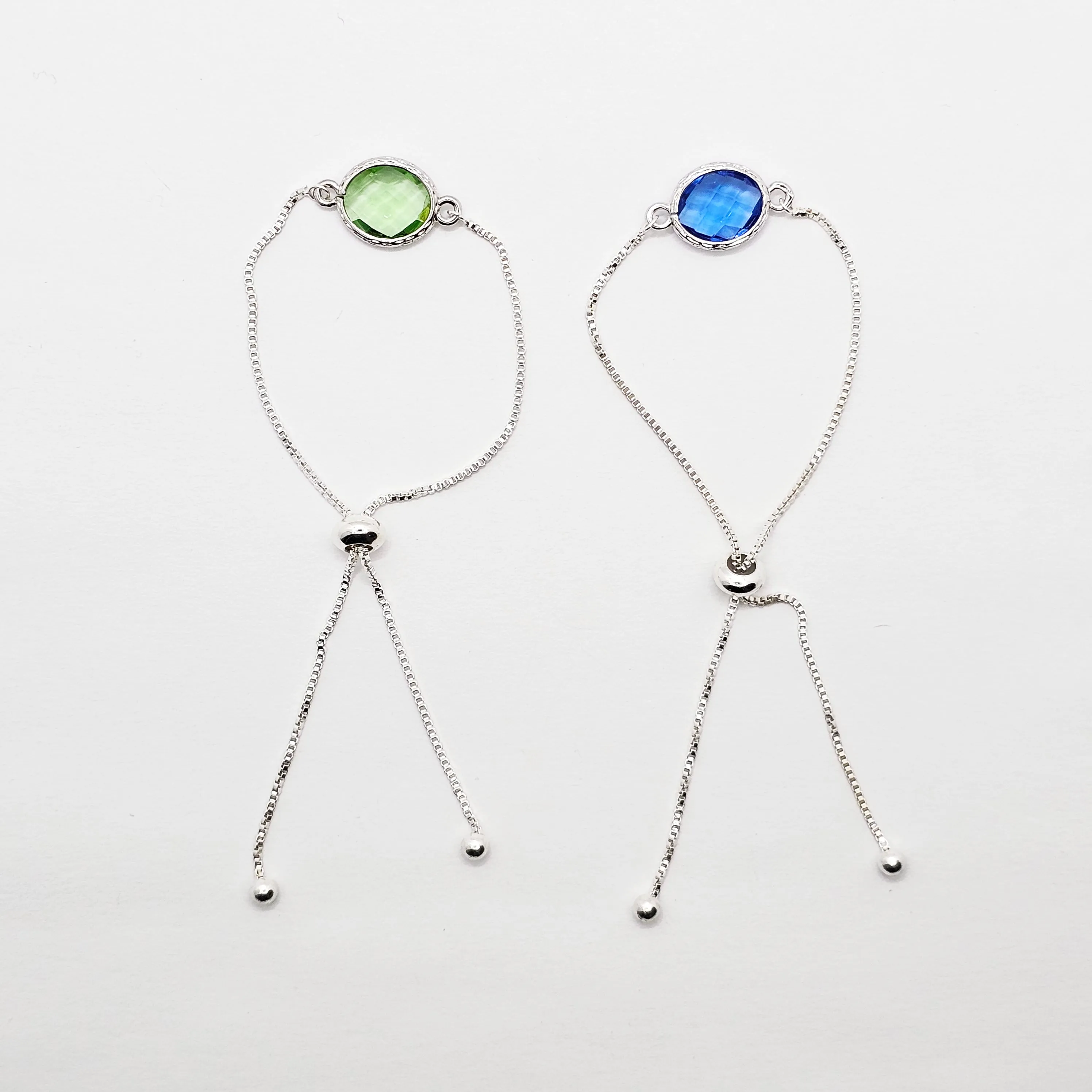 Penis Chain Noose Cock Bracelet with Blue or Green Gem. Non Piercing Penis Jewelry