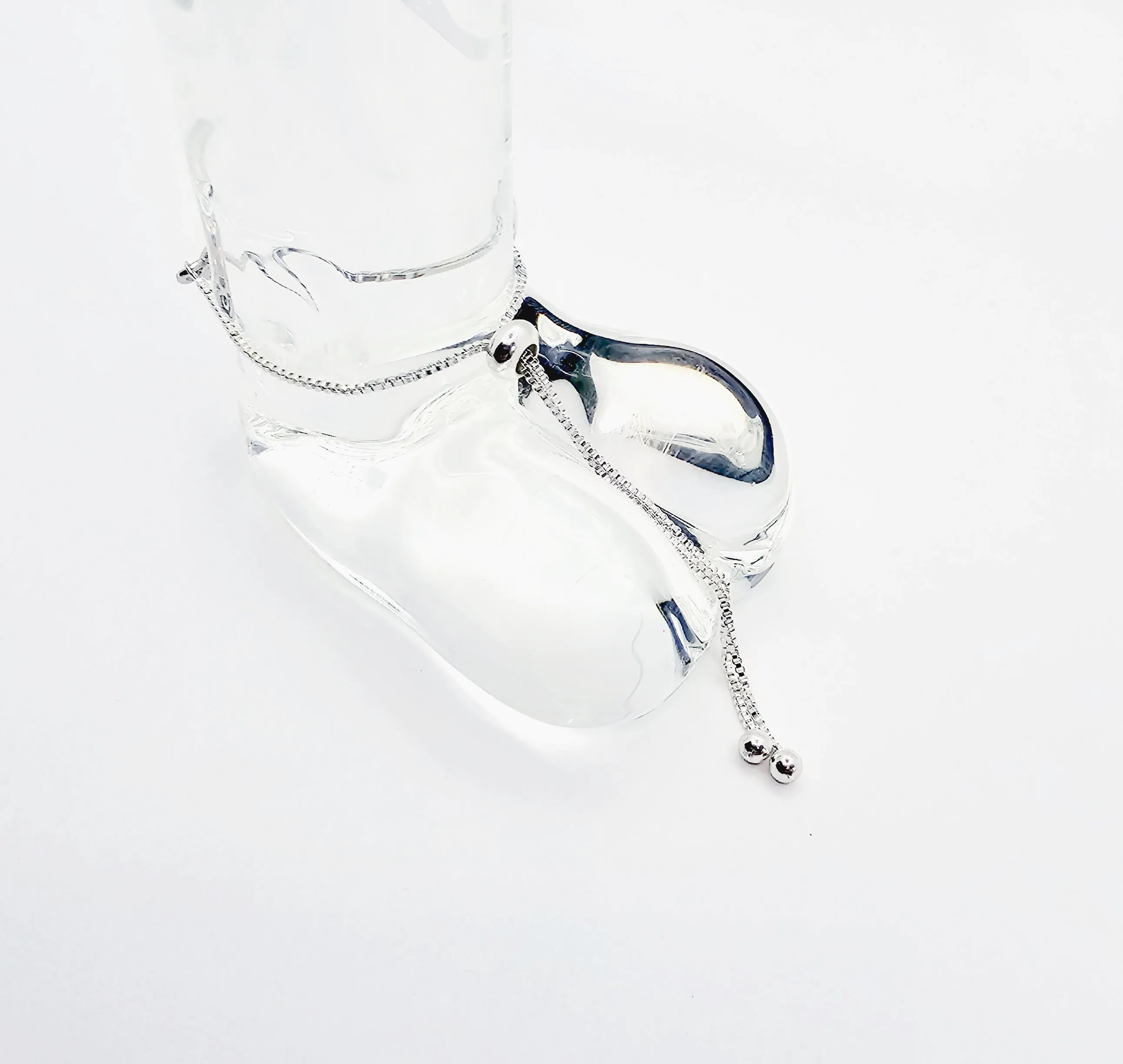 Penis Chain Noose Cock Bracelet with Blue or Green Gem. Non Piercing Penis Jewelry