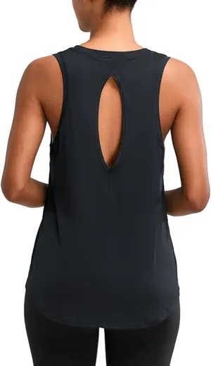 RUNNING GIRL Women's Sleeveless Workout Tops, Ultra Soft Loose Fit Active Tennis Shirts Yoga Tank for Women
