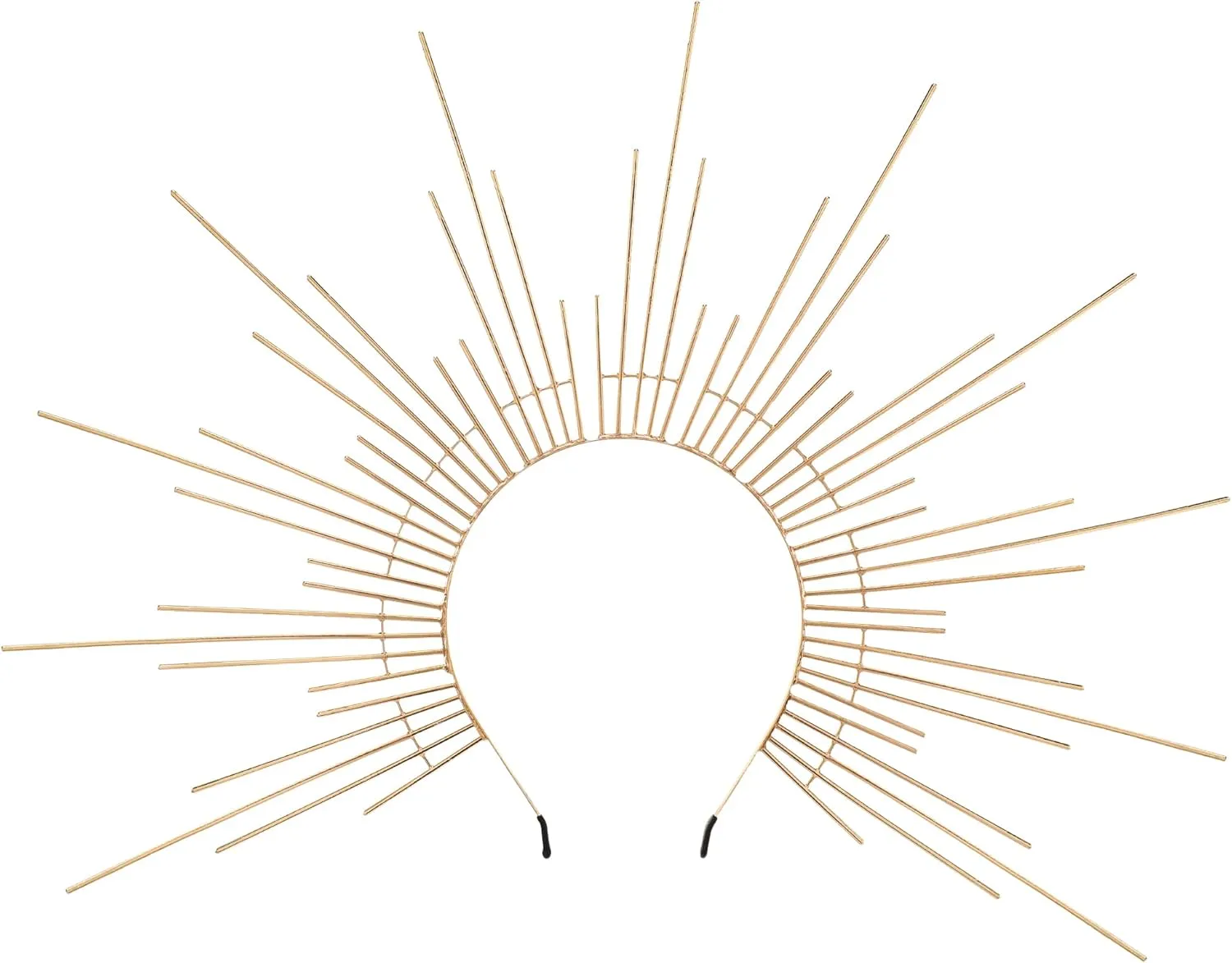 Sun Goddess Halo Crown - Renfaire Sunburst Spikes Headpiece for Women Renaissance Cosplay Costume
