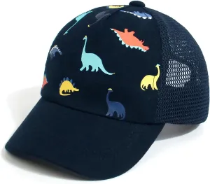 Toddler Baseball hat Baby Cap Sun hat Printed Dinosaur Motif Kids Boys Girls Age 0-8T