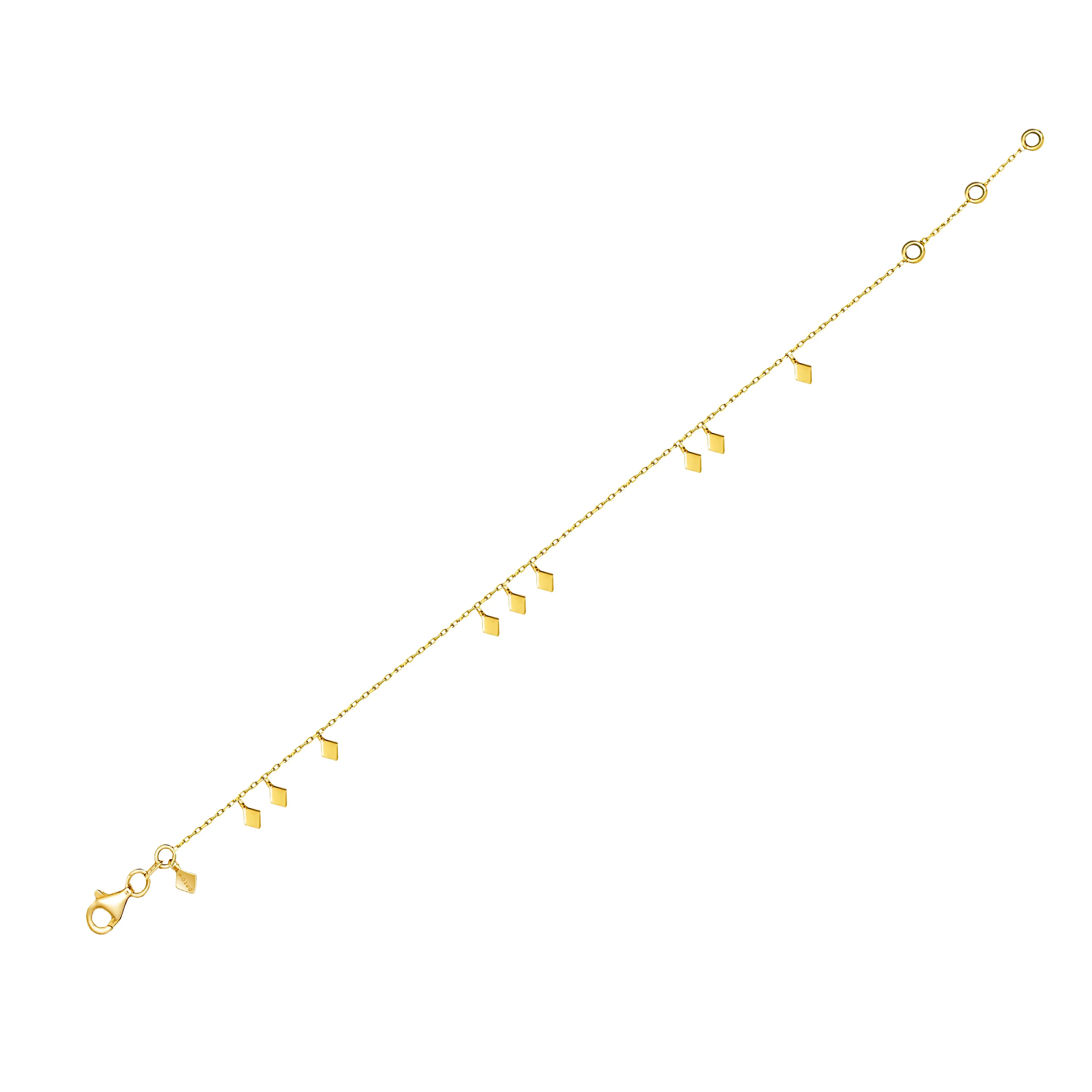 Tribal Charm Bracelet - 14 karat gold bracelet for women