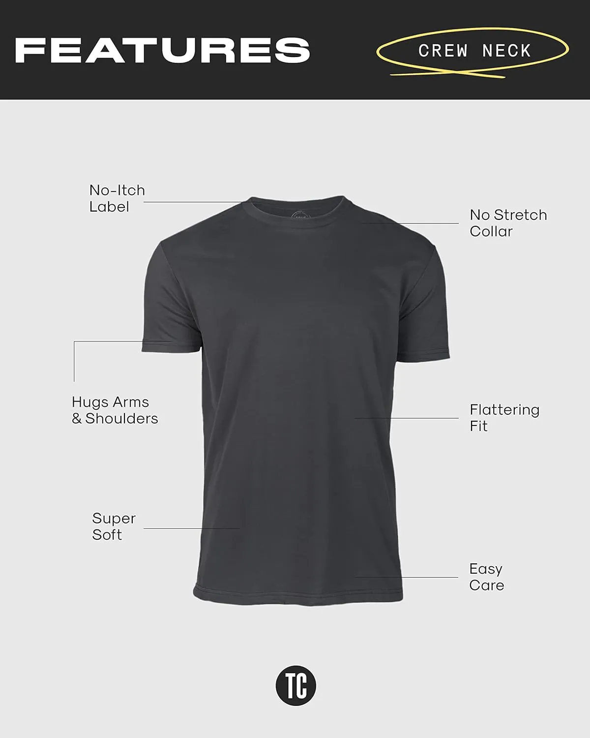 True Classic Long Sleeve Shirts for Men - Henley, Waffle & Crew Neck Long Sleeve T Shirt - Regular and Tall Thermal Shirts
