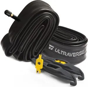 Ultraverse Bike Inner Tube for 18 X 1.75/1.95/2.10/2.125 inch Bicycle Tire Sizes with Schrader Valve - Rubber Tubes for Kids Mountain, BMX, Cruiser, Foldable Bikes  Set of 2