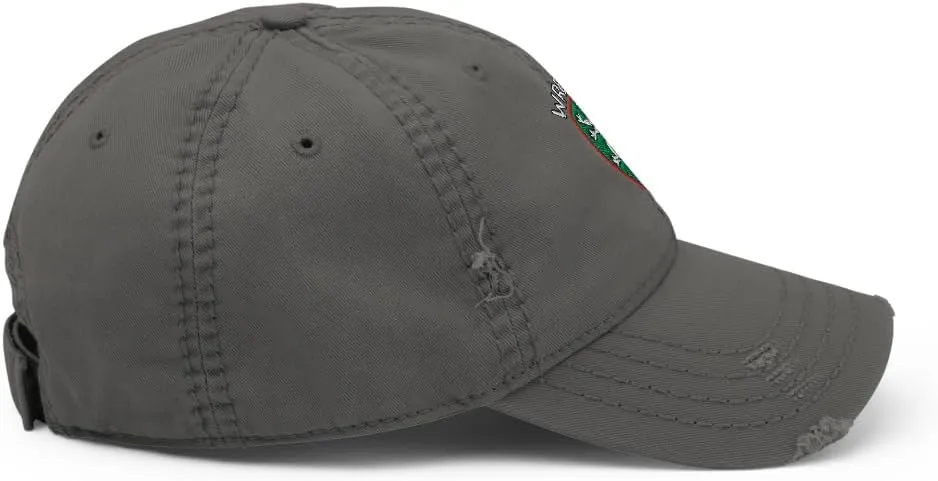 Wrexham AFC Minimalist Dragon Design Embroidered Distressed Dad Hat Soccer Football Cap