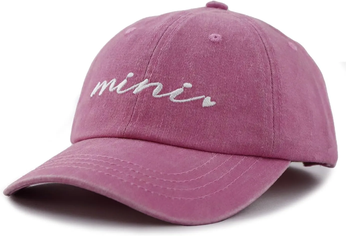Xpayzere 2 PCS Mama and Mini Hats for Mom Girls 3-10 Years, Adjustable Embroidered Cotton Baseball Cap