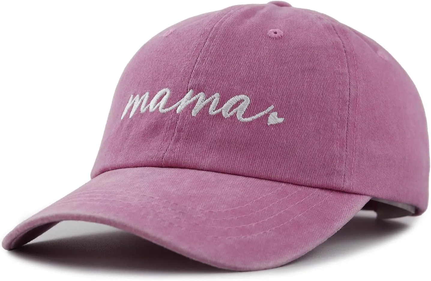 Xpayzere 2 PCS Mama and Mini Hats for Mom Girls 3-10 Years, Adjustable Embroidered Cotton Baseball Cap